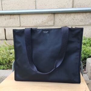 Kate Spade Black Nylon Tote Bag